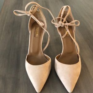 Aquazzura suede pumps w/tire size 37